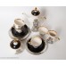 Porcelāna kafijas servīze Marianna 4 personām, tases, cukurtrauks, kafijas kanna, krejuma trauks RPR  